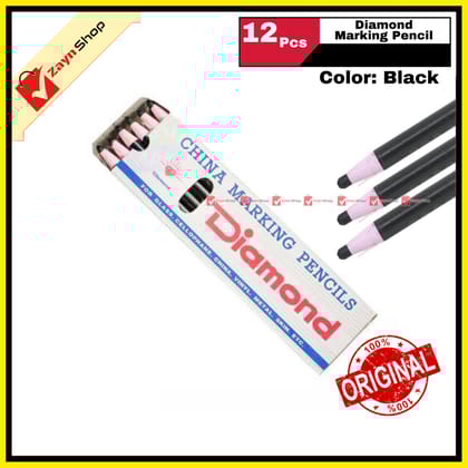 Diamond China Marking Color Pencil pack of 12 Colors