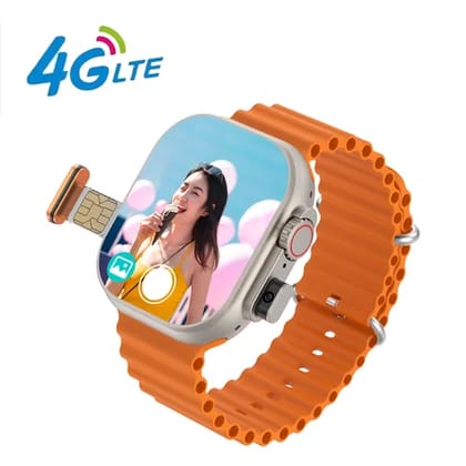 Smart Watch Phone LTE 4g Sim Card Android Camera Multi-Language With 128mb Flash