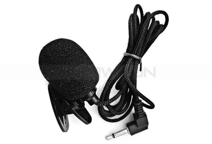 Portable Clip-on Lapel Microphone 3.5mm Jack Hands-free Wired lavalier tour guide microphone