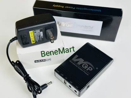 2024 NEW Model! WGP mini UPS 5/9/12V (10400mAh) + GearUP 12V/3A Adapter