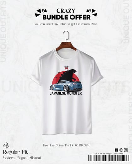 CR13 Japaneese Monster Premium Automobile T shirt