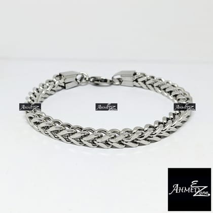 Single Row Fashionable Stainless Steel Men's Bracelet (GB-S151)