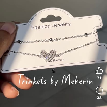 Zircon dual layer bracelet