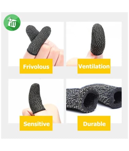 PUBG Mobile Gaming 1 Pair Breathable Mobile Finger Sleeve Press Trigger Game Controller Sweatproof Gloves