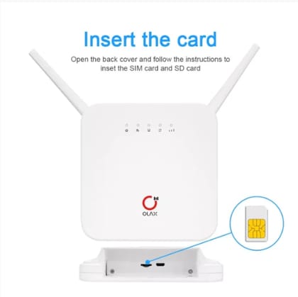 OLAX AX6 Pro 4G LTE Rechargeable WiFi Router, White Color