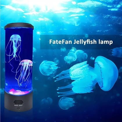Jellyfish Lava Lamp,7 Dynamic Color Changing Settings, Soft Night Light, Realistic Jellyfish Design for a Relaxing Ambiance