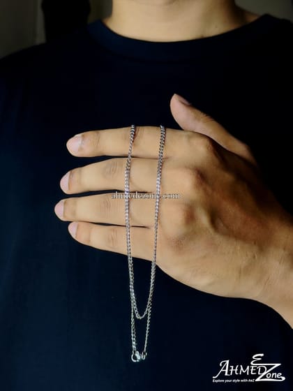 3mm Premium Cuban Neck Chain (Silver Edition)