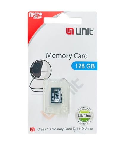 UNIT 128GB Memory Card Class 10 Memory Card Full HD Video