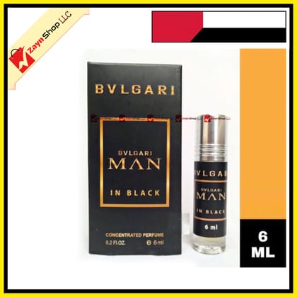 Bvlgari man in Black Concentrated Perfume Oil Non-alcoholic Fragrance - 6ml