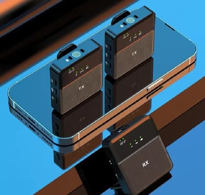 SX9 Wireless Microphone for Type C & 3.5mm Dual Microphone Single Microphone