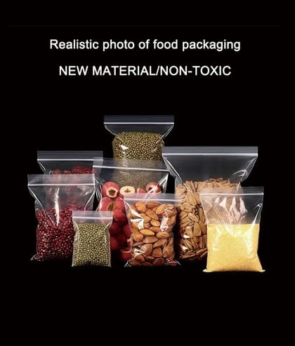 Plastic Zip Lock Bags/Clear Ziplock Poly/Food Grade Ziplock Poly Bag