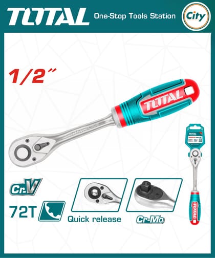 ১০ ইঞ্চি রাচেট রেঞ্চ 1/2" 45T TOTAL THT106126