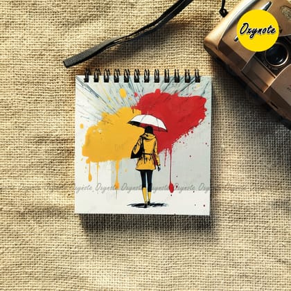 Art Rain Square Sketchbook by OXYNOTE