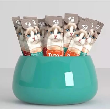 Pelen Creamy Cat Treats 15G Tuna And Shrimp Flavour - 1 pcs