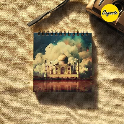 Taj Mahal Square Sketchbook by OXYNOTE