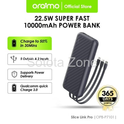 Oraimo Slice Link Pro 10000mAh 22.5W Power Bank