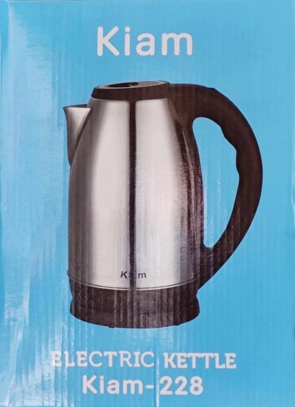 Kiam Electric Kettle Stainless Steel 2.8 Ltr -228