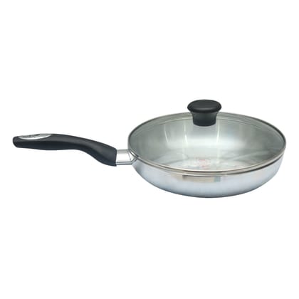Kiam Aluminium Frypan With Glass Lid 26 cm