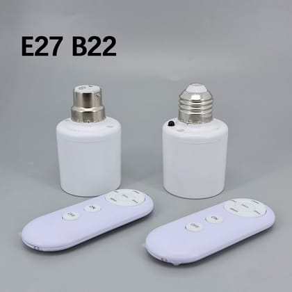 LED Lamp Holder with Wireless Remote & Timer