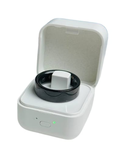 Smart Finger Ring for Fitness Tracking  With Charging Case