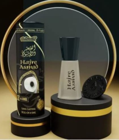 Al Nuaim Hajre Aswad Roll On Attar Long Lasting Fragrance Perfume Oil - 6ml