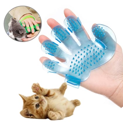 Pet Bath Glove Brush Body Scrub Dog Cat shower brush