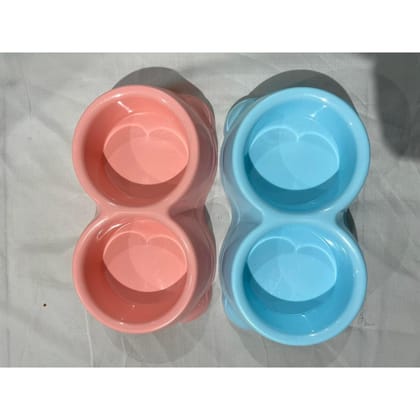 2 in 1 Cat Food Bowl - Multicolor