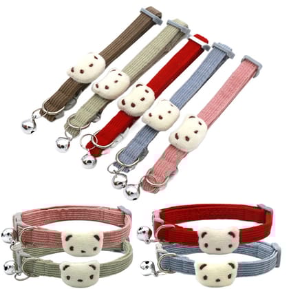 Luxury Neck Strap Soft Collar For Small Dog/Cat Collars Cat Belt - Multicolour
