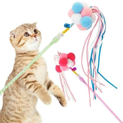 Kittens Teeth Bells Feathers Fighting Cat Sticks Toys