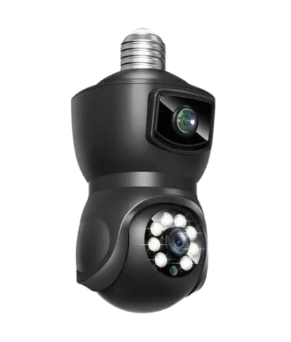 V380 E9 Dual Lens Bulb PTZ IP Camera