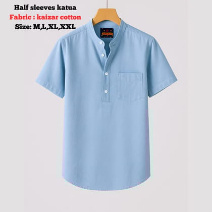 Kaijar Cotton Half Sleeves Katua For Men