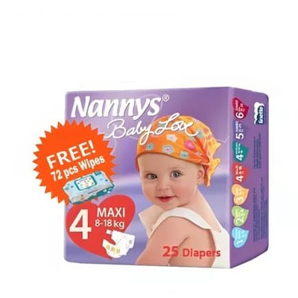 Nannys Baby Love Diaper Belt 4 Maxi 8-18 kg (Free Wipes 72 pcs)