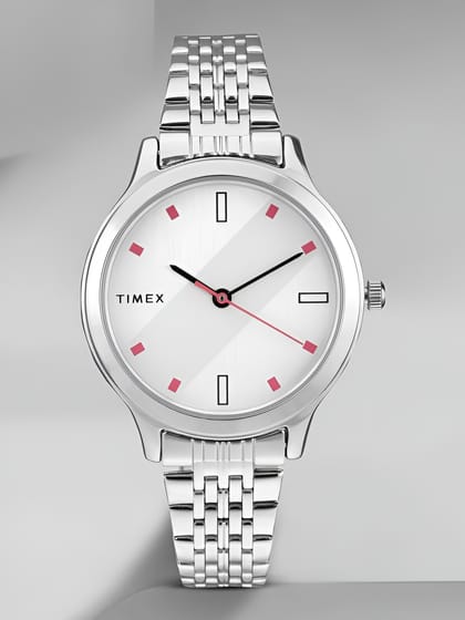 TIMEX  Silver Dial Analog Watch - For Women
