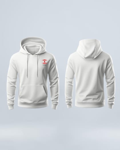 TeeZy’s White Premium Hoodie