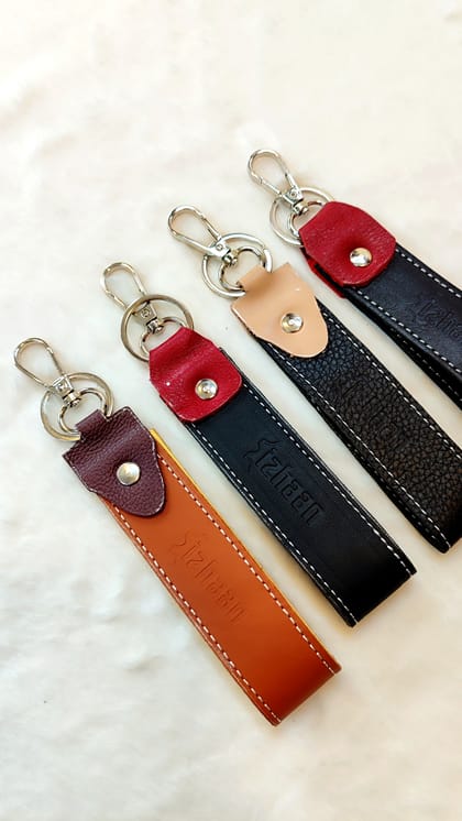 ১০০% চামড়ার বেল্ট চাবির রিং