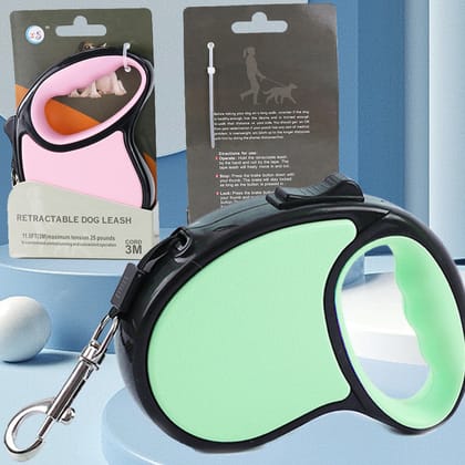 3M/5M High Quality 3/5 meter Retractable Dog Leash Tangle-Free Dog Traction Rope Anti-Slip Handle Extendable Dog Leash for Small and Medium Pets