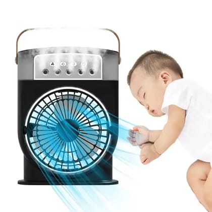 rechargeable spray cooler fan