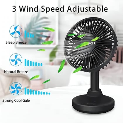 Awei F29 Compact Strong Wind Rechargeable Fan Desktop Silent Fan