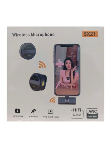 SX-21 wireless dual mobile microphone