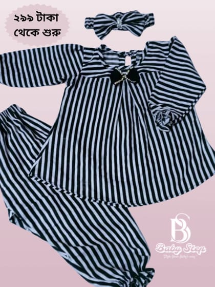 Tops-pant and band beautiful baby dress set