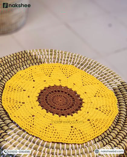 Round Crochet Mat (12/12" diameter)