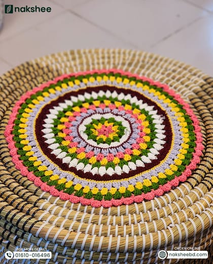 Round Crochet Mat (12/12" diameter)