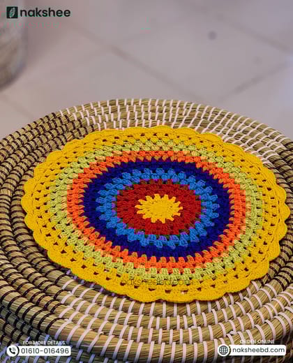 Round Crochet Mat (12/12" diameter)