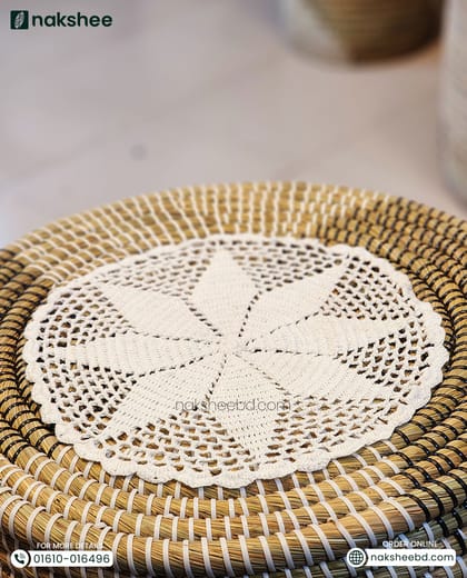 Round Crochet Mat (12/12" diameter)