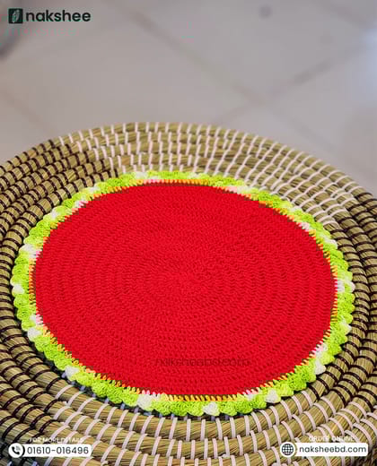 Round Crochet Mat (12/12" diameter)