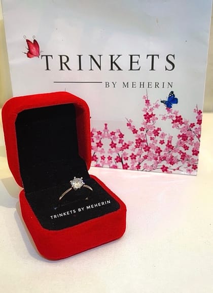 Promise ring, Diamond cut ring