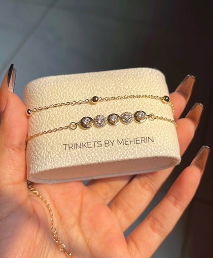 Diamond cut bracelet