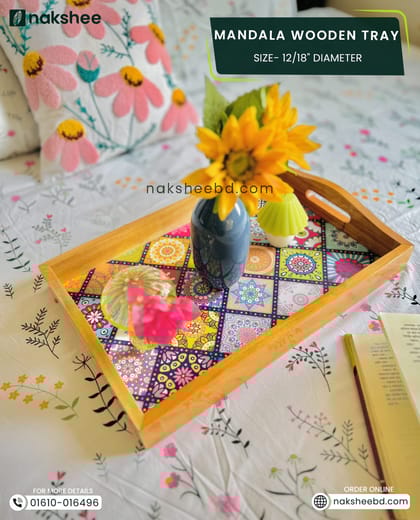 Wooden Tray Mandela WD01