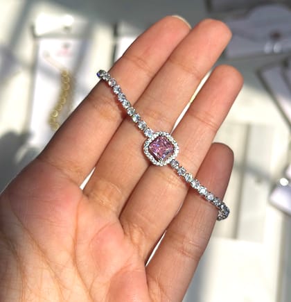 Zircon adjustable bracelet