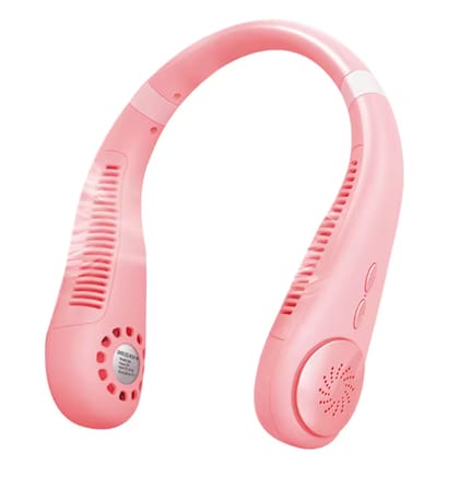 Bladeless Wearable Neck Fan – Hands-Free, USB Rechargeable, 3 Speeds